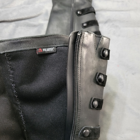 Merrell Captiva Waterproof Leather Boots Women Size 7 Black Mid Calf Comfort Zip - Picture 6 of 9